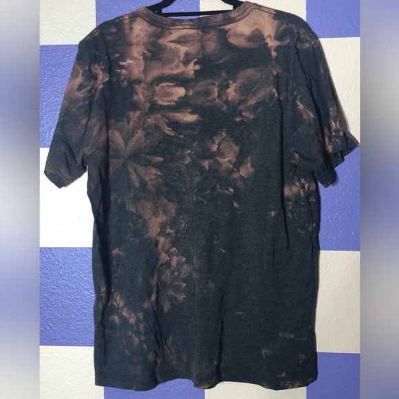 NWOT Coffee Options V-Neck Heather Grey Acid Wash Tee - Size XL - Picture 3 of 4